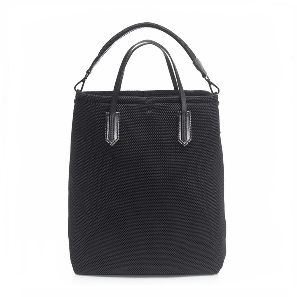 J. Crew Black Textured Tote Bag